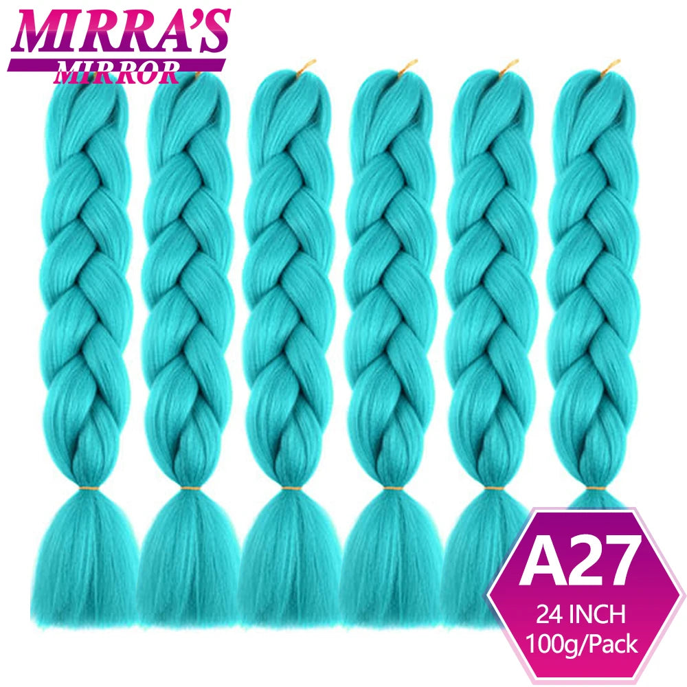 24 Inch Jumbo Braiding Hair Extensions Synthetic Ombre