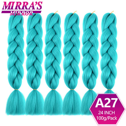24 Inch Jumbo Braiding Hair Extensions Synthetic Ombre