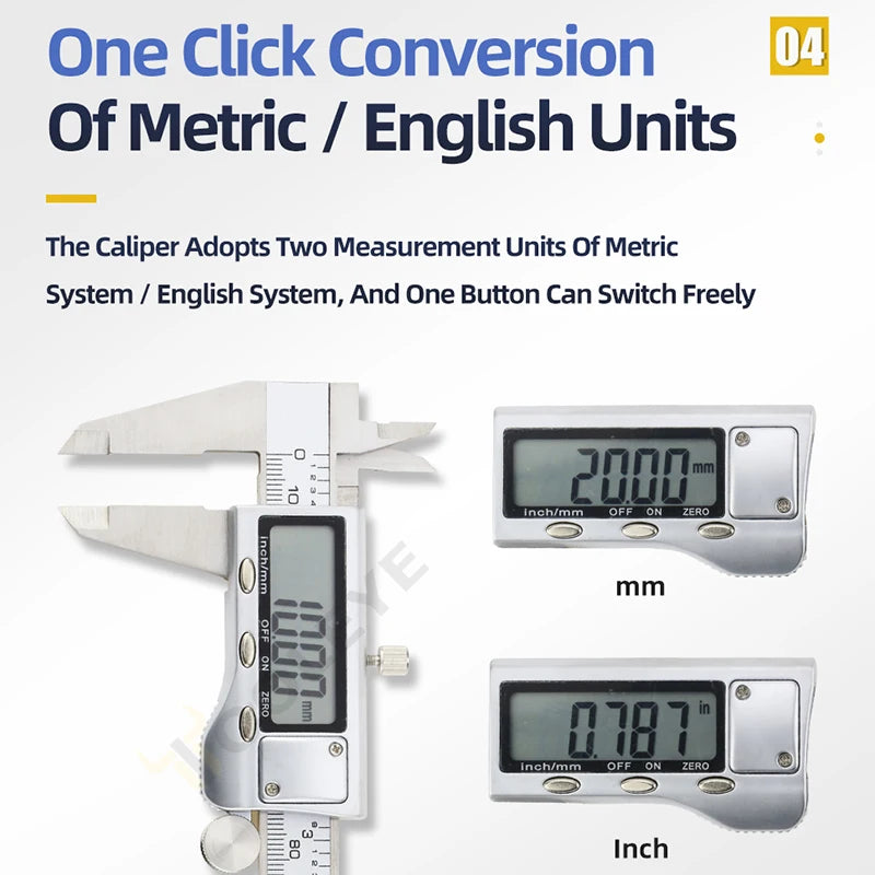 Digital Caliper Stainless Steel Thickness Gauge