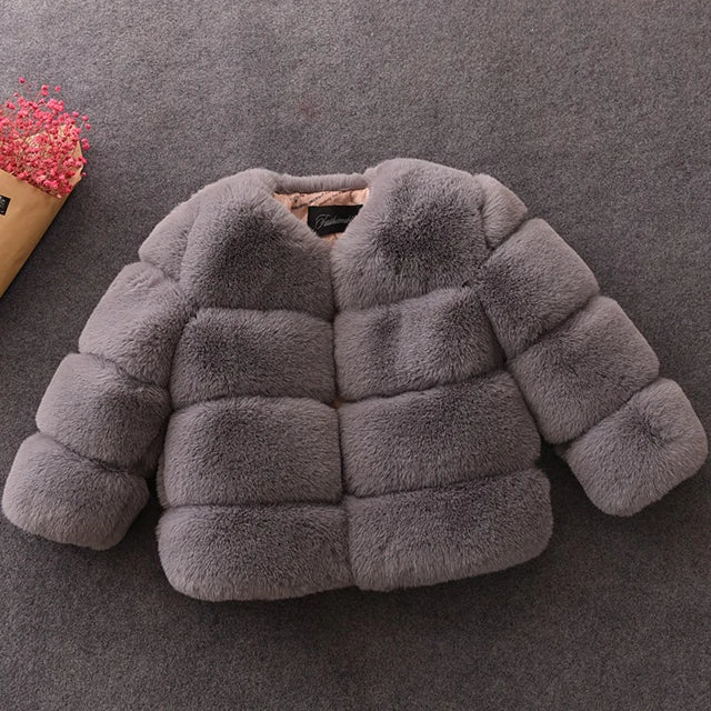 Faux Fur Winter Coat for Girls