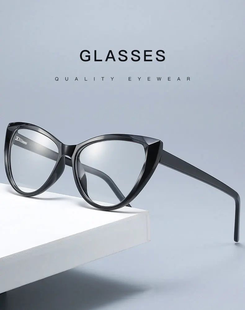 Cat Eye Plastic Glasses Frame for Women