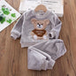 Children's Hooded Fleece Outfit Set for Toddlers