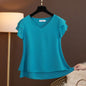 Loose V-Neck Chiffon Blouse for Women
