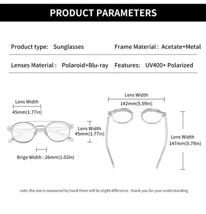GCV Double Layer Polarized Acetate Sunglasses
