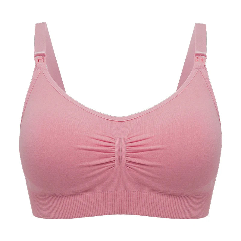 Plus Size Nursing Bra Seamless Breathable Nylon