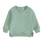 Kids Hooded Sweatshirt Cotton Solid Top for Girls