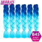 24 Inch Jumbo Braiding Hair Extensions Synthetic Ombre