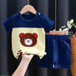 Kids Cotton Cartoon T-Shirt and Shorts Set