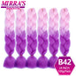 24 Inch Jumbo Braiding Hair Extensions Synthetic Ombre