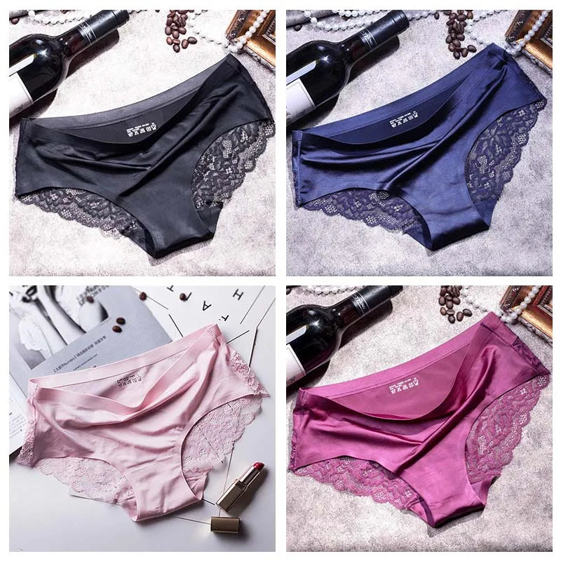 Lace Briefs Women Seamless Comfort Underwear Plus Size