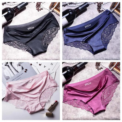 Lace Briefs Women Seamless Comfort Underwear Plus Size