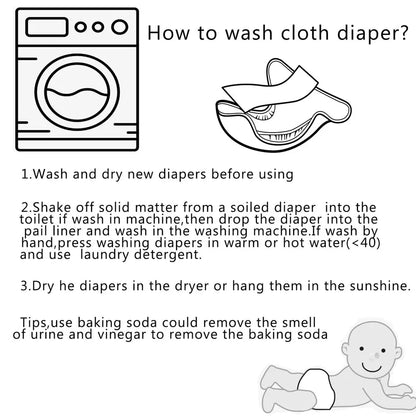 Happyflute Eco-Friendly Cloth Diaper Set for Babies