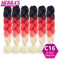 24 Inch Jumbo Braiding Hair Extensions Synthetic Ombre