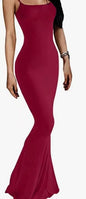 Slim Fit Milk Silk Fishtail Dress for Women