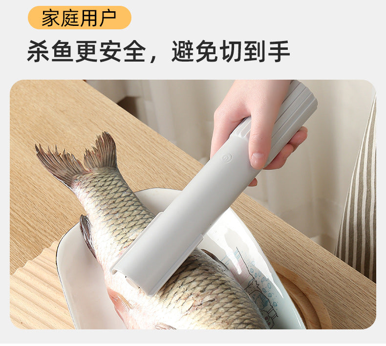 Wireless Stainless Steel Fish Scale Scraper Black