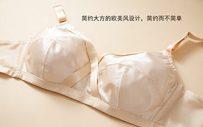 Satin Ultra-Thin Plus Size Bra Without Steel Ring
