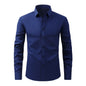 Lightweight Stretchy Plus-Size Men's Long-Sleeve Shirt