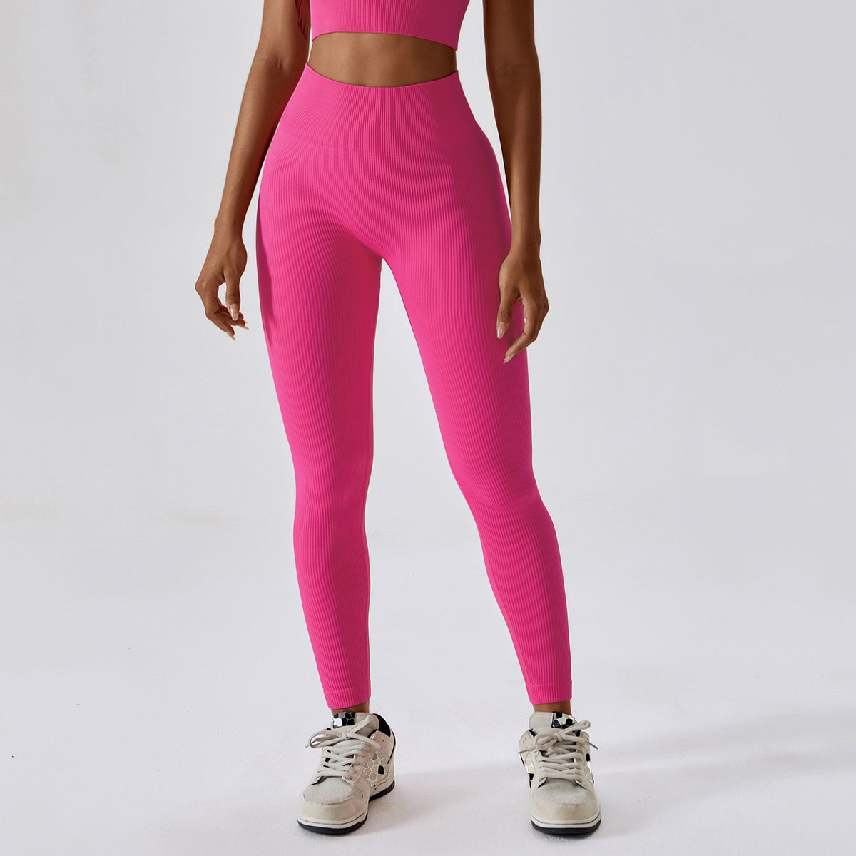Women's Solid Color Lycra Yoga Fitness Leggings