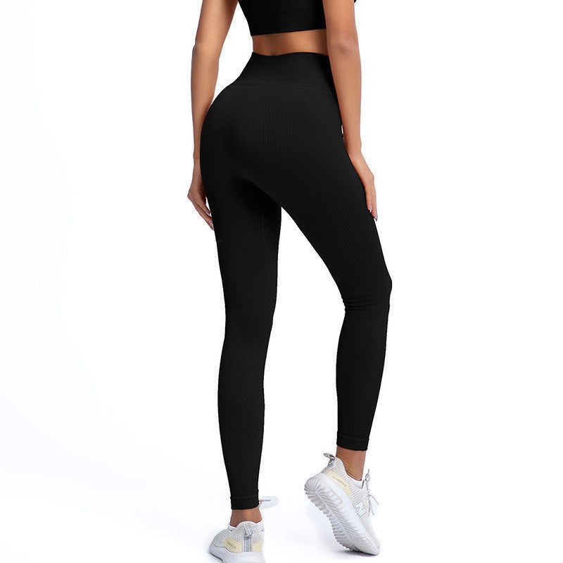 Women's Solid Color Lycra Yoga Fitness Leggings
