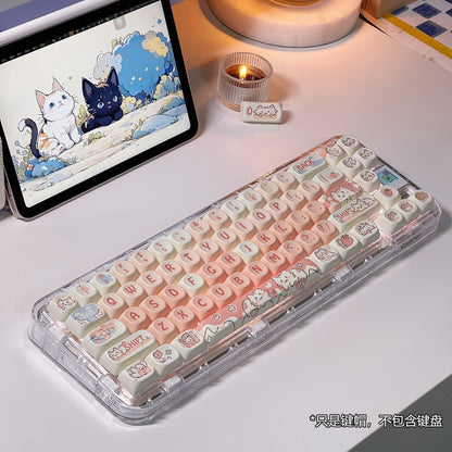 Strawberry Kitten Thermal Sublimation Key Cap Set