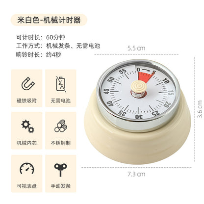 Mechanical Kitchen Timer with Magnetic Attraction