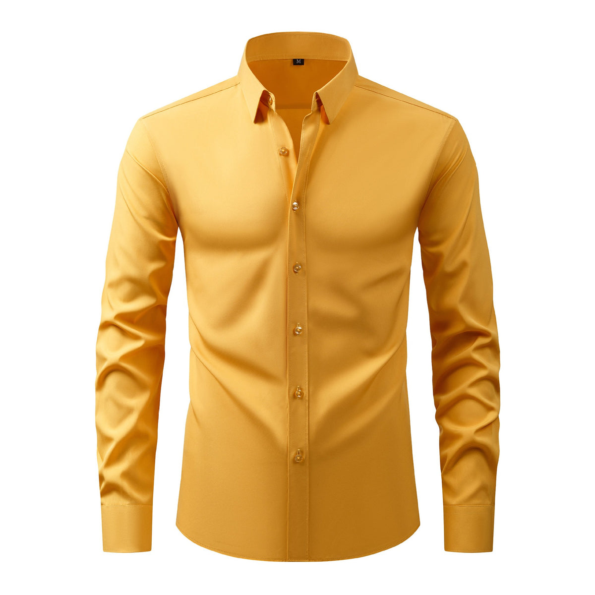Lightweight Stretchy Plus-Size Men's Long-Sleeve Shirt