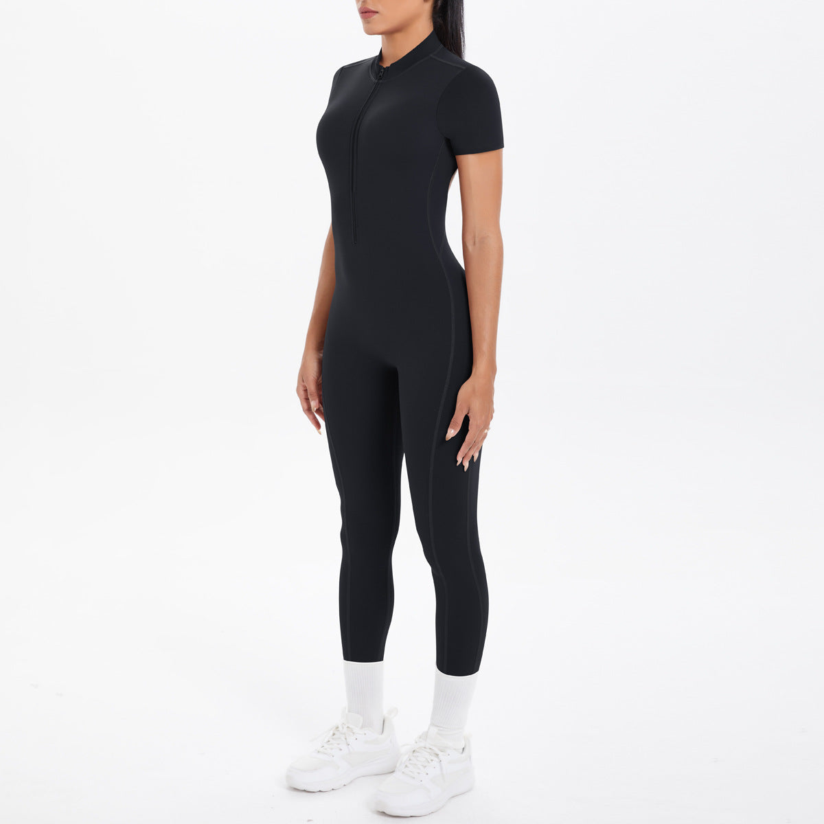 Backless Bodycon Scrunch Jumpsuit for Women Yoga Fitness