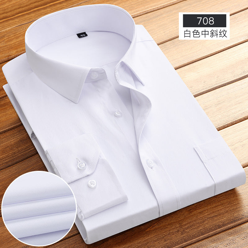 Striped Long-Sleeved Shirt for Men, Cotton Blend, Breathable