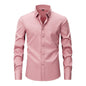 Lightweight Stretchy Plus-Size Men's Long-Sleeve Shirt