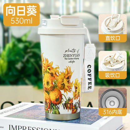 Summer Insulated Stainless Steel Coffee Cup 450ml