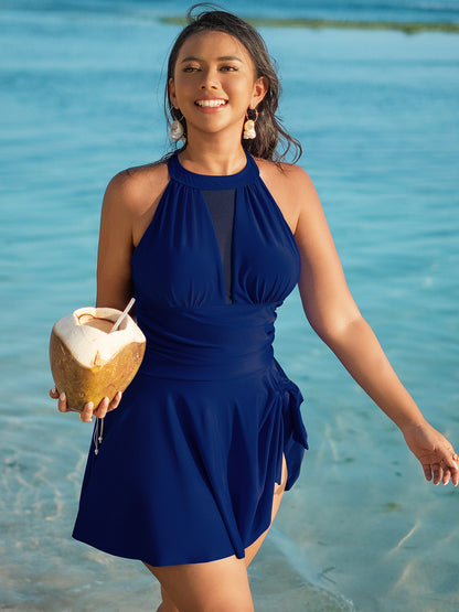 Plus Size One-Piece Swimsuit for Women in Black