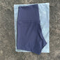 High-Waist Nylon Yoga Shorts in Peach