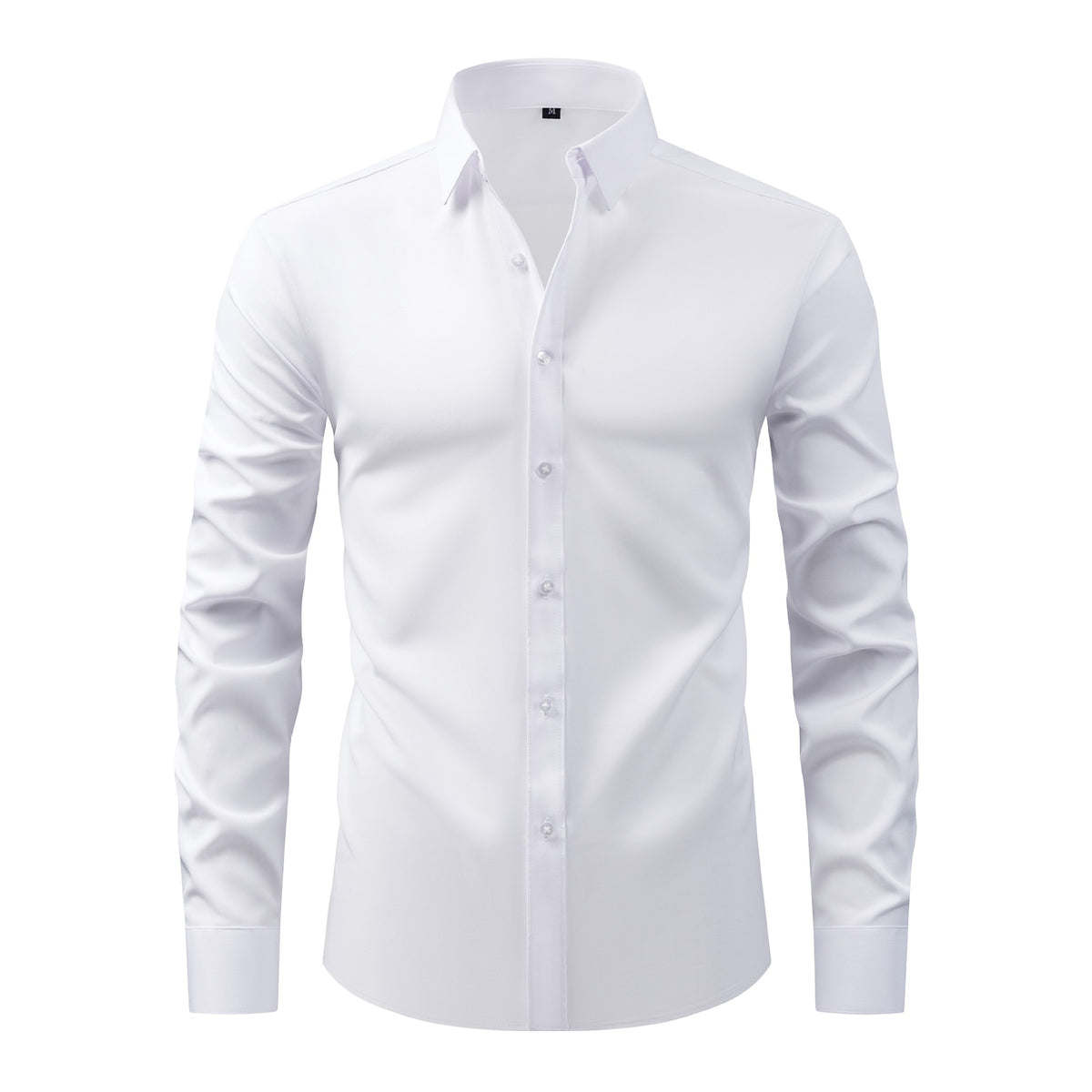 Lightweight Stretchy Plus-Size Men's Long-Sleeve Shirt