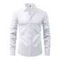 Lightweight Stretchy Plus-Size Men's Long-Sleeve Shirt