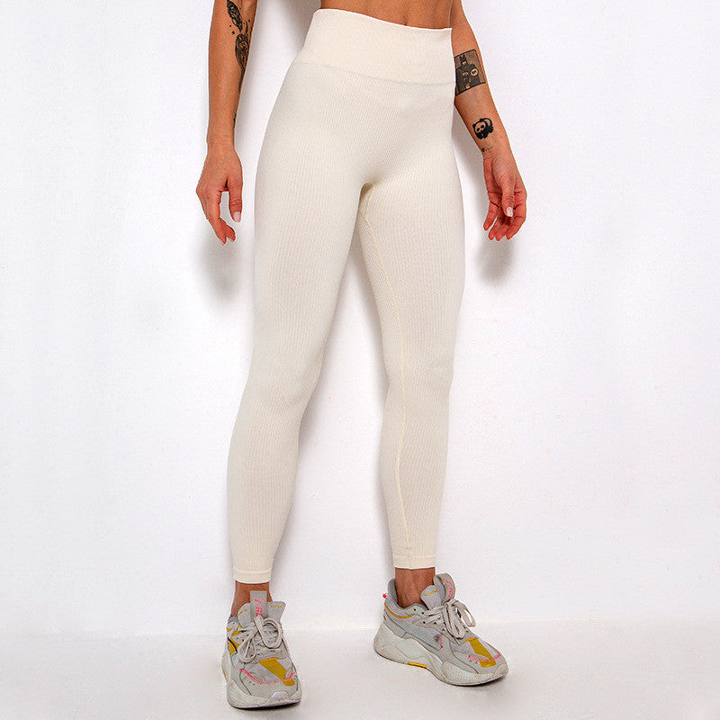 Women's Solid Color Lycra Yoga Fitness Leggings