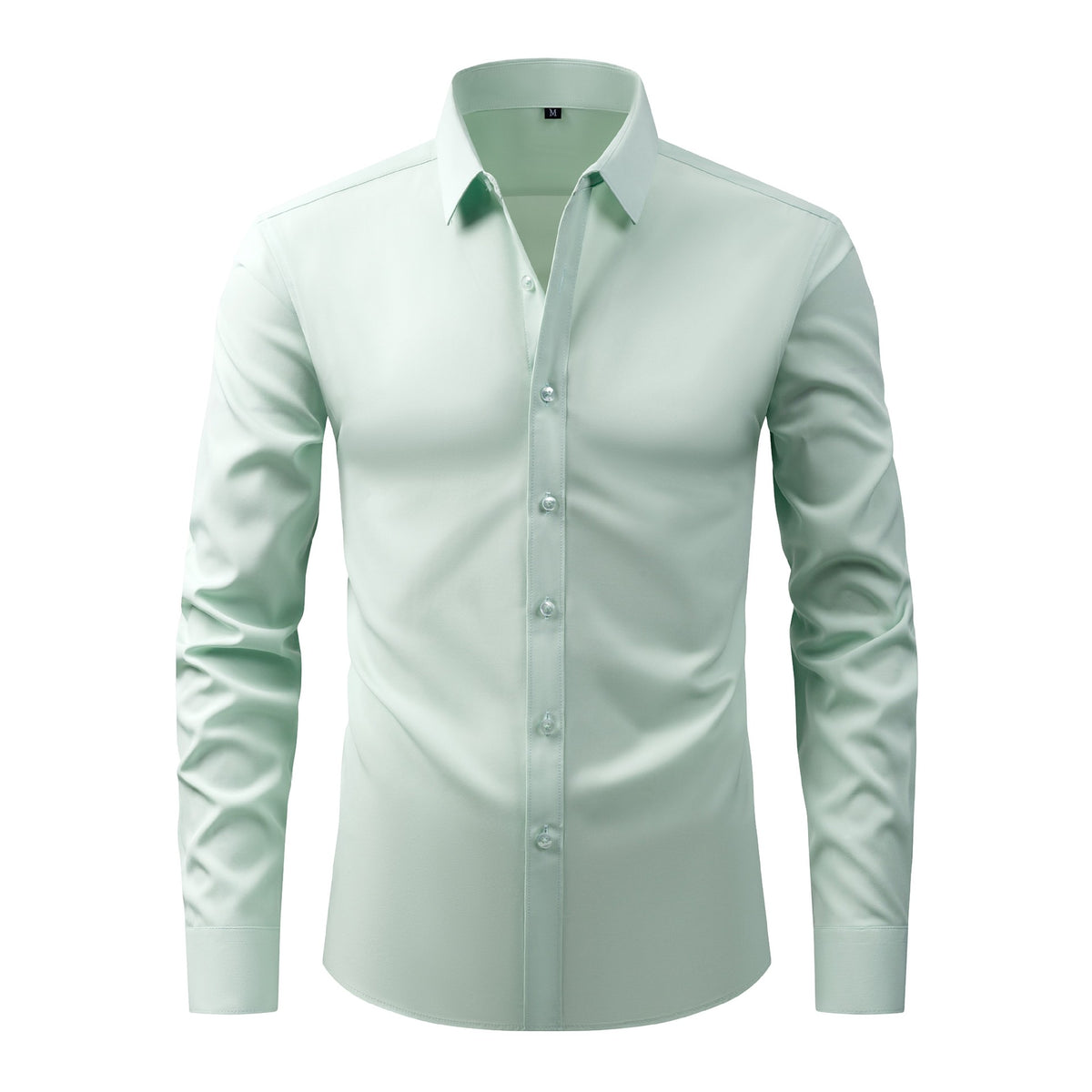 Lightweight Stretchy Plus-Size Men's Long-Sleeve Shirt