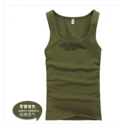Men's Cotton Slim Fit Sports Vest in Multiple Colors