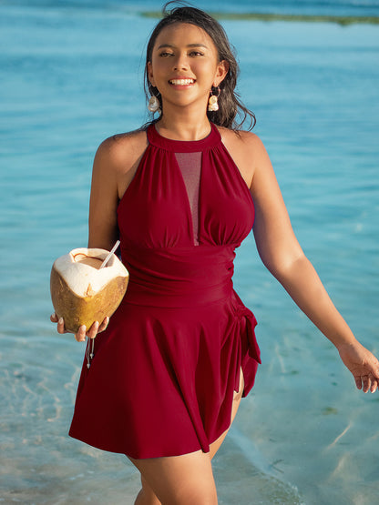 Plus Size One-Piece Swimsuit for Women in Black