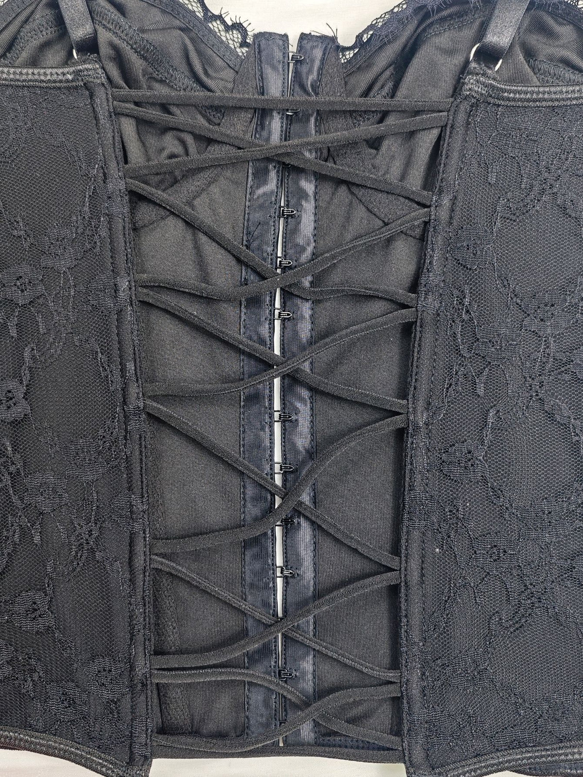 Women's Backless Lace Sling Dress in Milk Silk Black