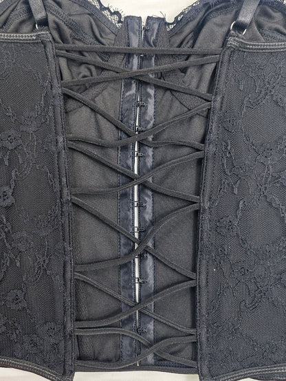 Women's Backless Lace Sling Dress in Milk Silk Black