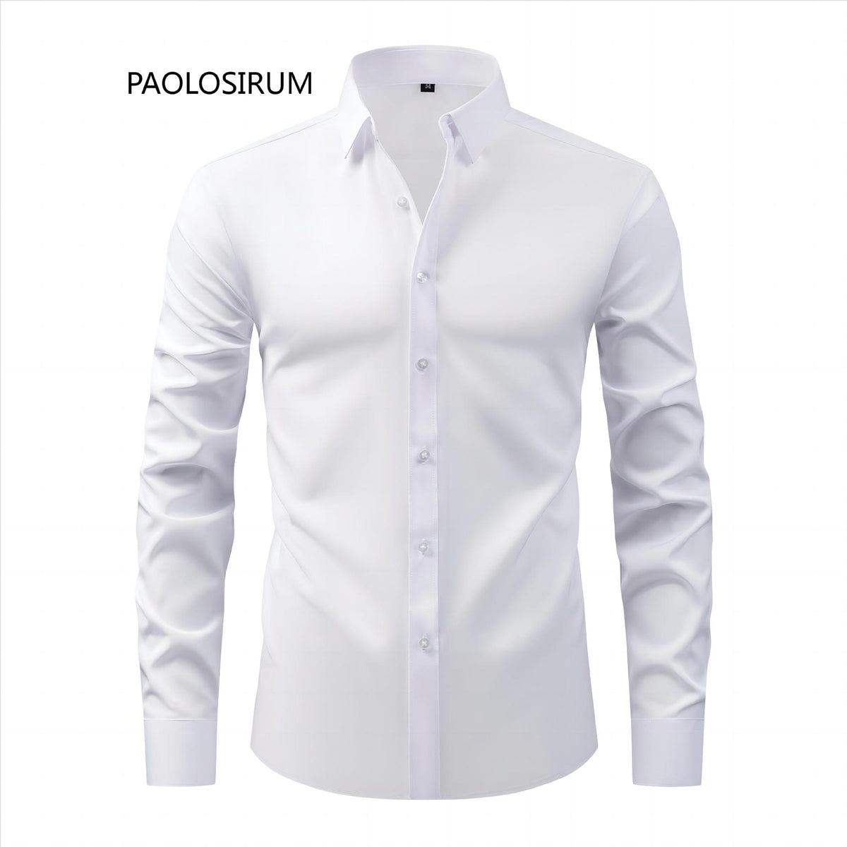 Lightweight Stretchy Plus-Size Men's Long-Sleeve Shirt