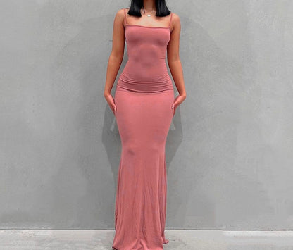 Slim Fit Milk Silk Fishtail Dress for Women