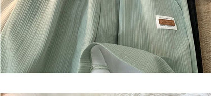 Knee-length Plus Size Maternity Ice Silk Shorts