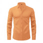 Lightweight Stretchy Plus-Size Men's Long-Sleeve Shirt