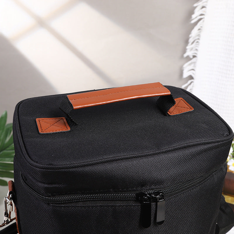 Red Wine Thermos Bag for 4 Bottles Outdoor Picnic
