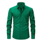 Lightweight Stretchy Plus-Size Men's Long-Sleeve Shirt
