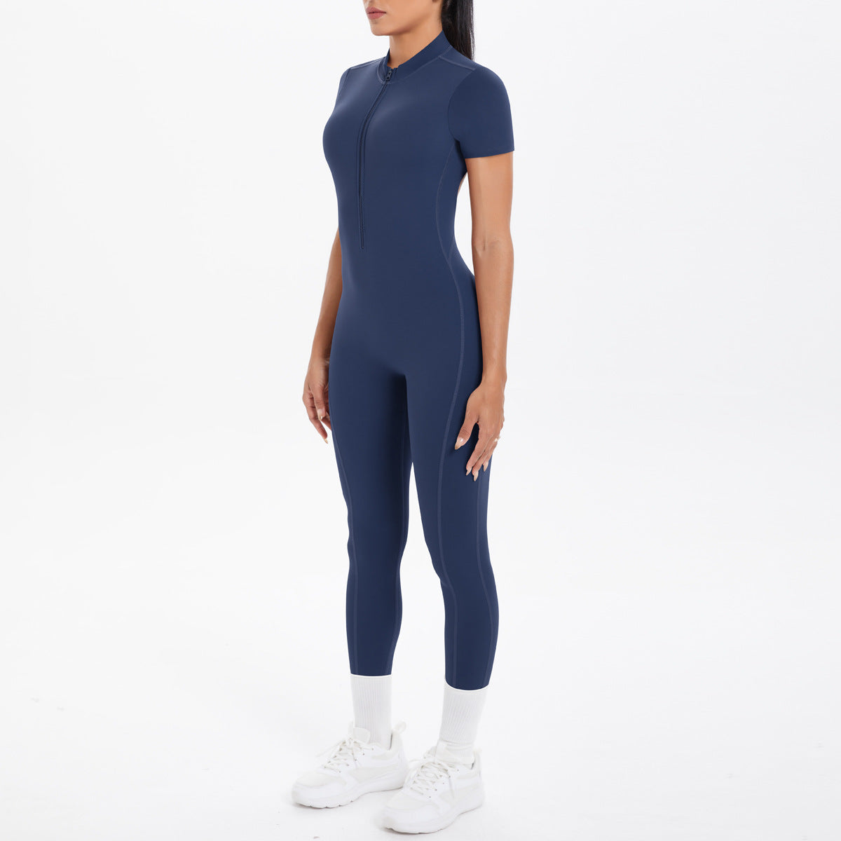 Backless Bodycon Scrunch Jumpsuit for Women Yoga Fitness