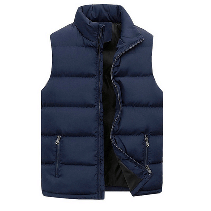 Men's Waterproof Sleeveless Vest Jacket for Winter