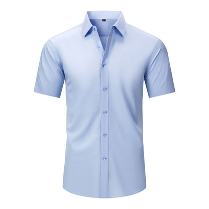 Lightweight Stretchy Plus-Size Men's Long-Sleeve Shirt
