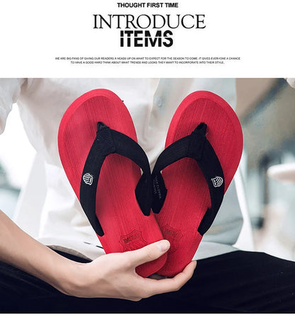 Men's Flip Flops Sandals in Beckham Black EVA